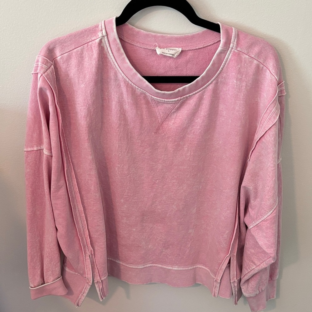 Blu Pepper Pink Crewneck Sweatshirt